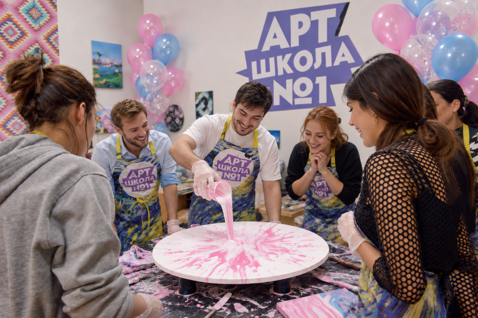 Групповая гендер-пати в Арт-школе 1