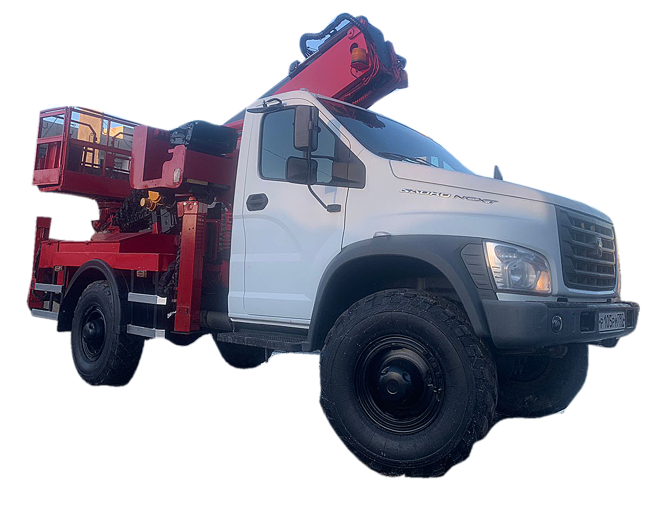 Аренда автовышки в Москве. Автовышка-вездеход Садко Next ООО ТехМСК