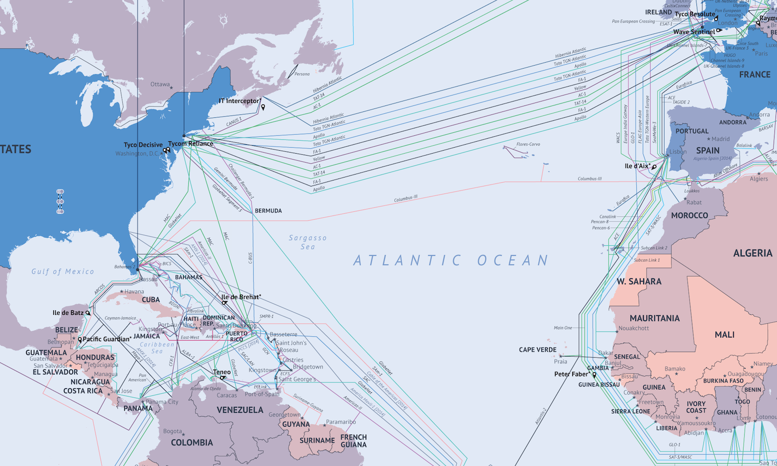 Кабели связи в красном море. Карта подводных оптоволоконных кабелей. Схема подводных интернет кабелей между Европой и Америкой. Карта подводных кабелей интернета. Схема подводных интернет кабелей.