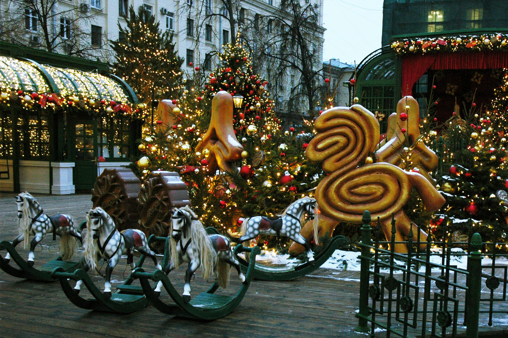 Новогодние фигуры лошадок, Московские сладости