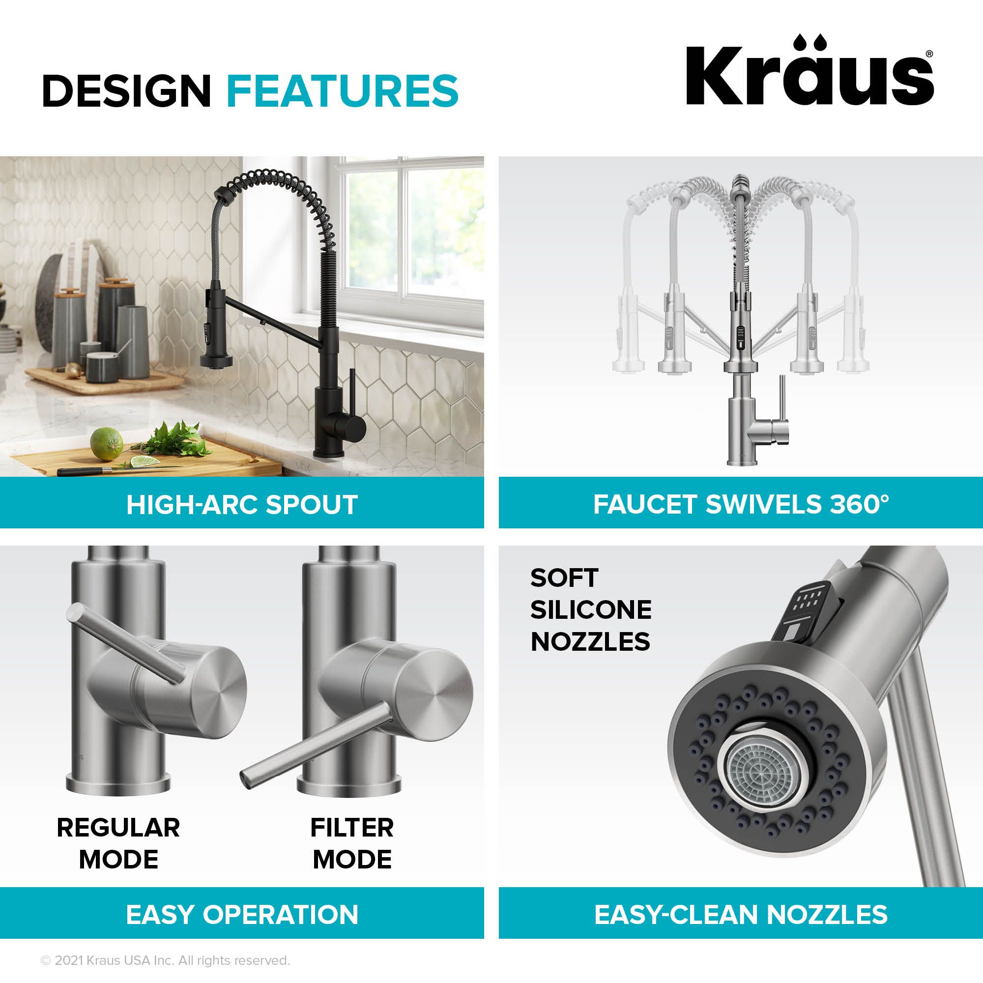 Кухонний змішувач Kraus KFF-1610MB - изображение 15