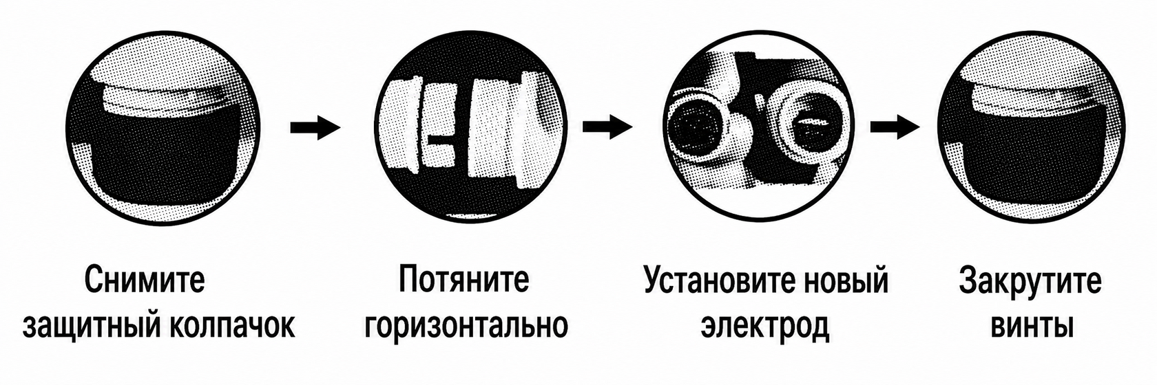 Замена электрода