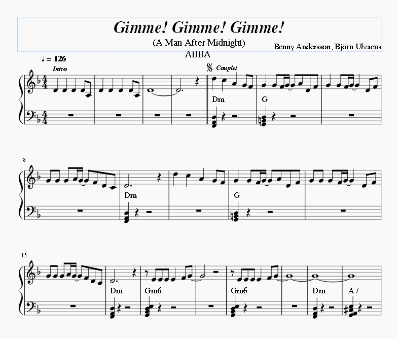 Gimme! Gimme! Gimme!