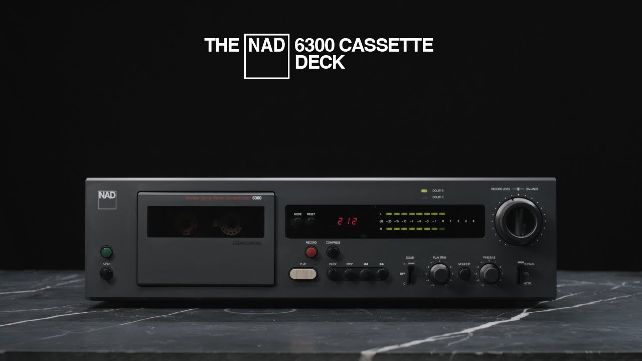 Кассетный проигрыватель NAD 6300 выделяется тем, что в нем реализованы две передовые технологии: Dolby HX Pro и Dyneq, которые корректируют насыщенность в верхнем диапазоне средних и высоких частот. Это обеспечивает более сбалансированное прослушивание.