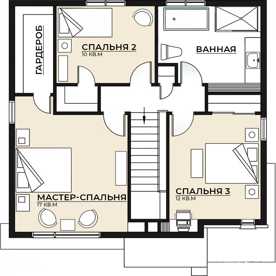 Планировка второго этажа