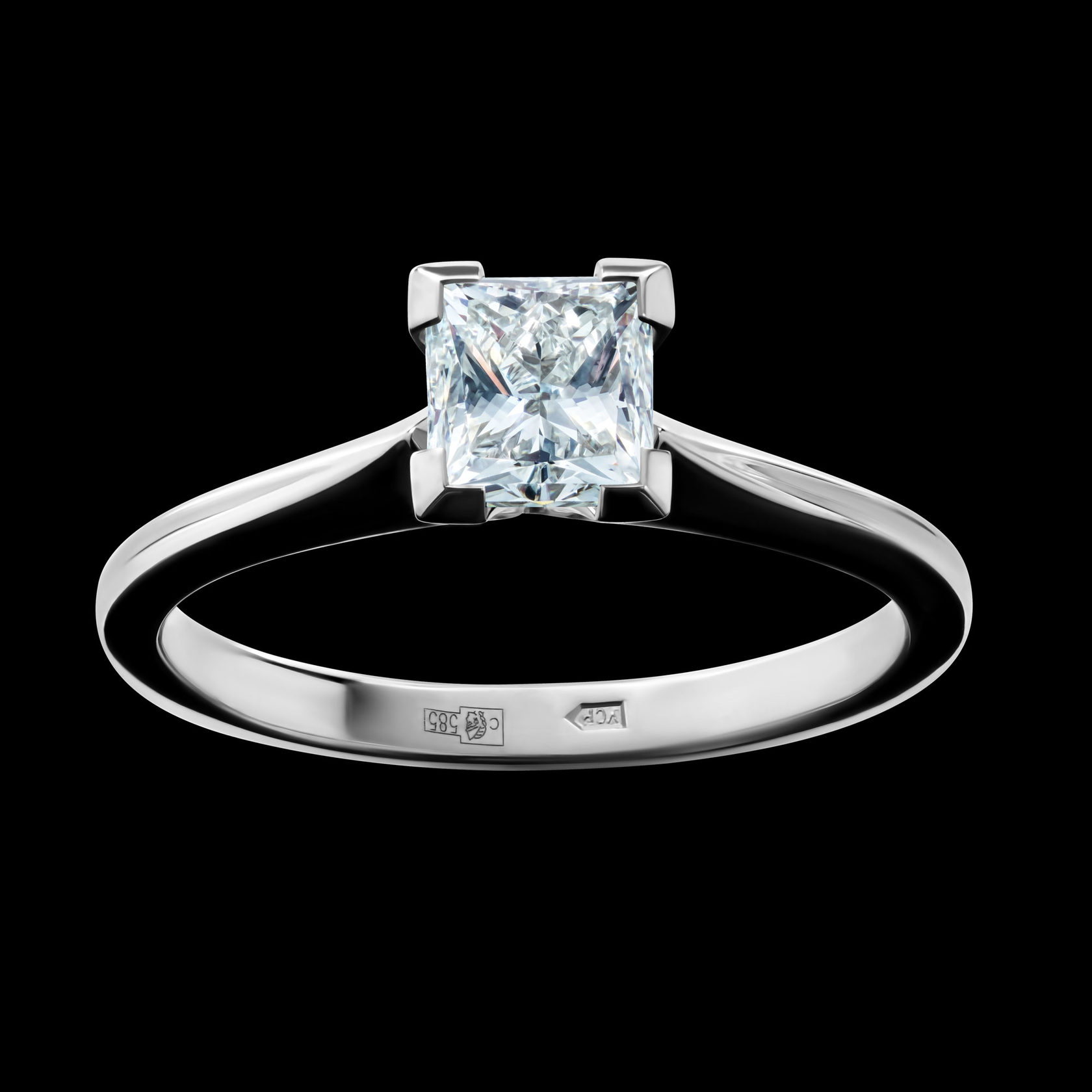 Бриллиантовое кольцо 1 карат