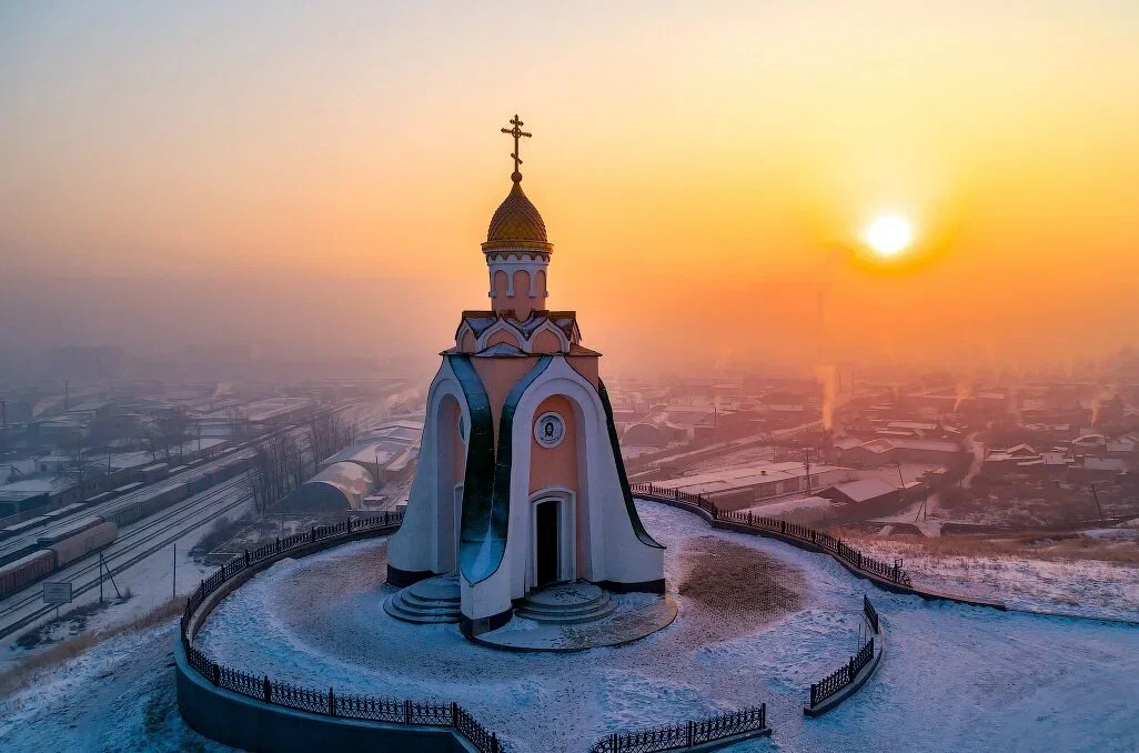 Часовня на площади Ленина Новосибирск