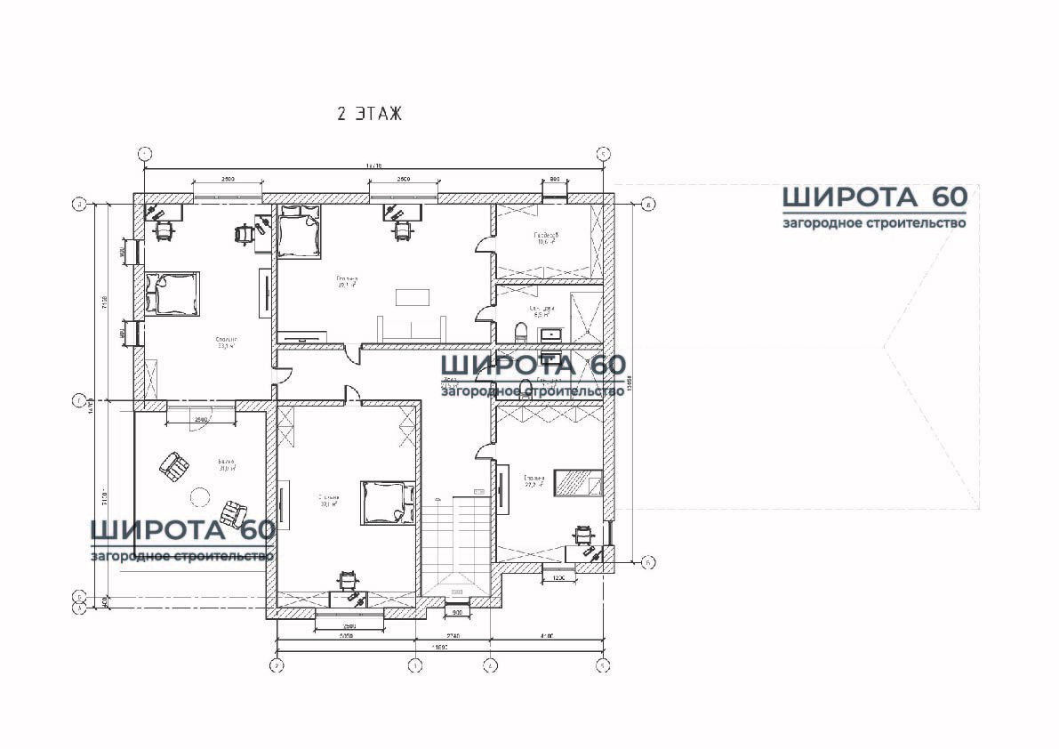 Планировка второго этажа