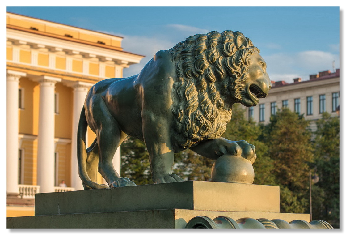 львы в санкт петербурге фото