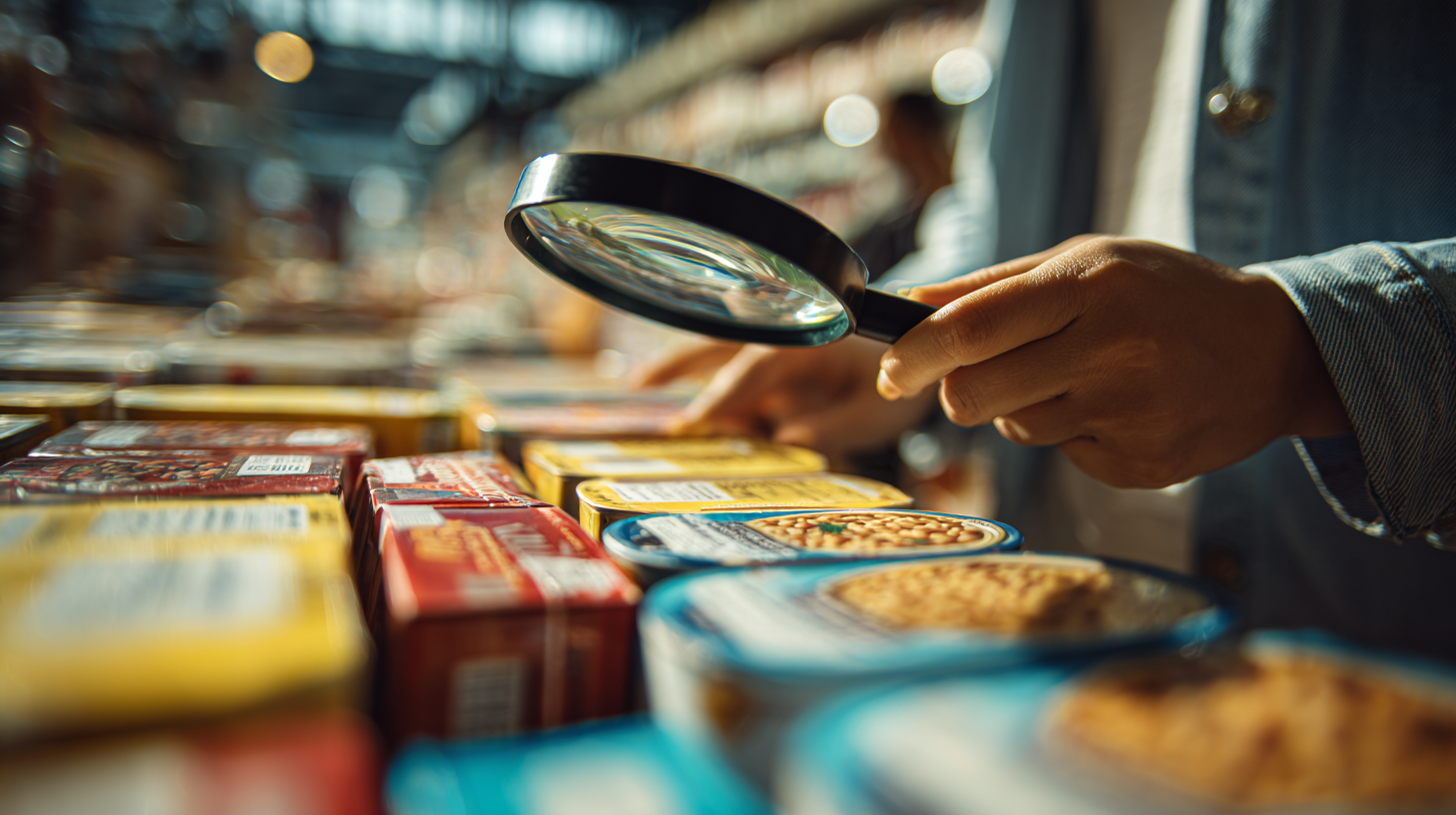 Внимательное изучение состава продуктов в магазине