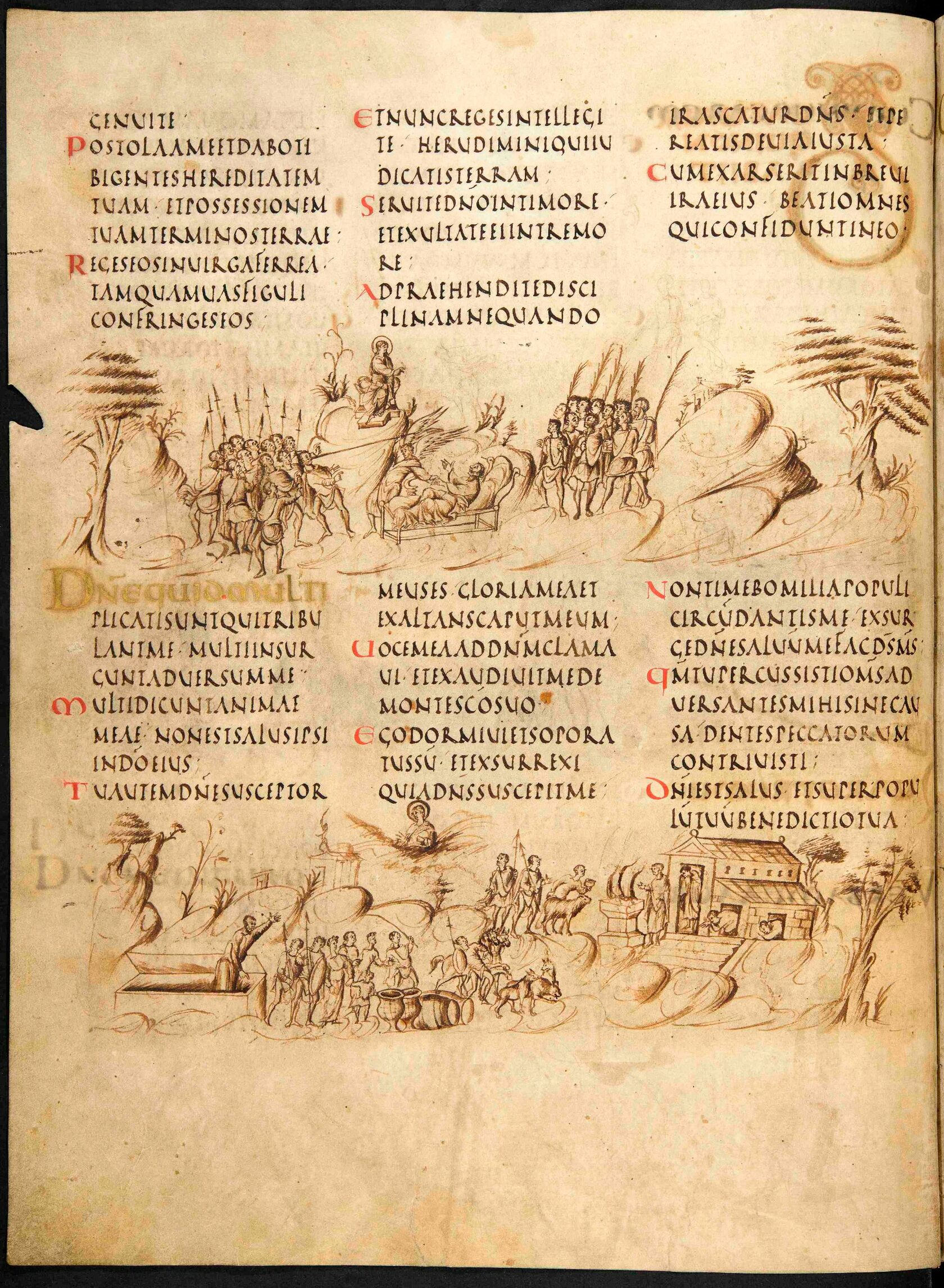 Утрехтская псалтирь (ix в. Утрехтская псалтырь ix век. Трирская псалтырь миниатюры. Утрехтская псалтырь книга. Утрехтская псалтырь каролингское возрождение.