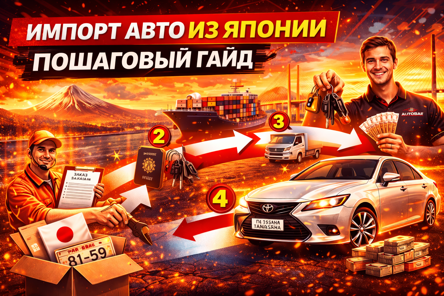 Как привезти авто из Японии в 2026: пошаговая инструкция с расчётом стоимости