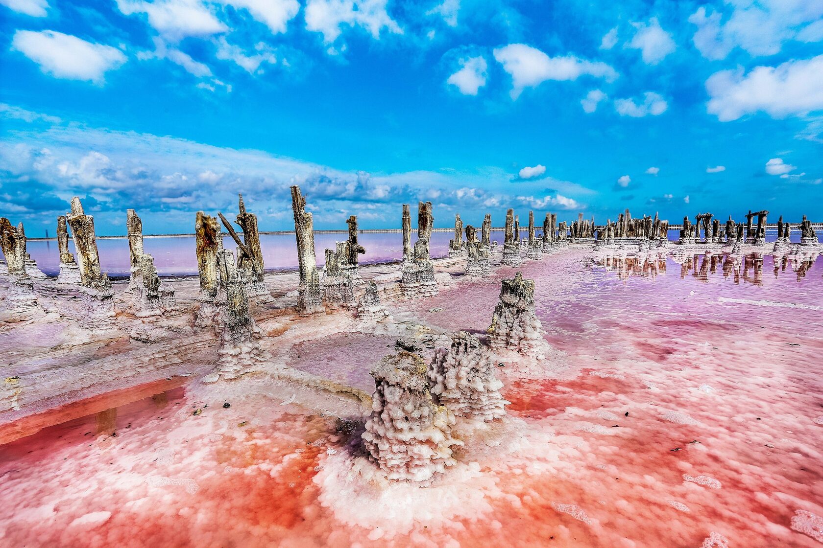Розовое озеро Сасык-Сиваш