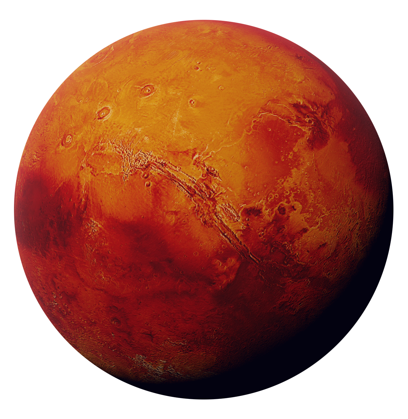 Close-up van planeet Mars