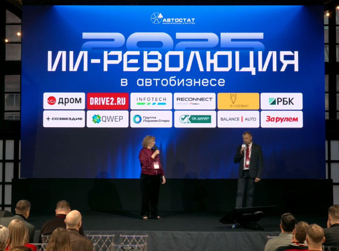 Открытие форума ИИ-революция в автобизнесе 2025: сцена и участники