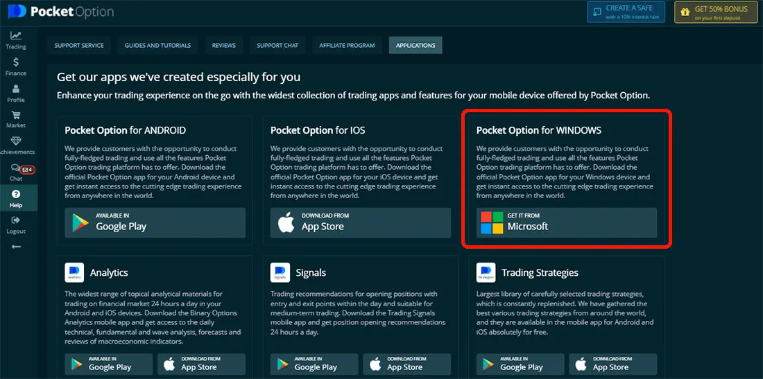 Best Pocket Option Platform Features Android/iPhone Apps