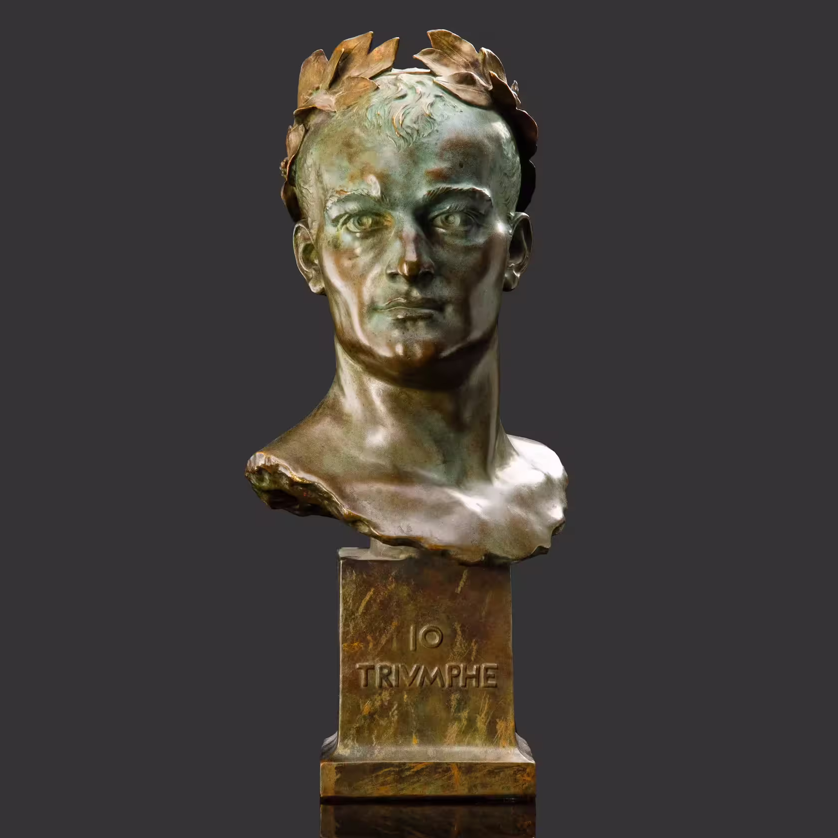 Бюст «Триумф», Гектор Лемер, бронза, Франция, 1890–1920