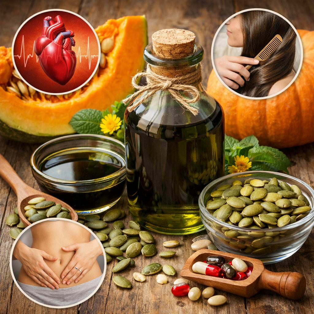 Семена тыквы и масло для салатов