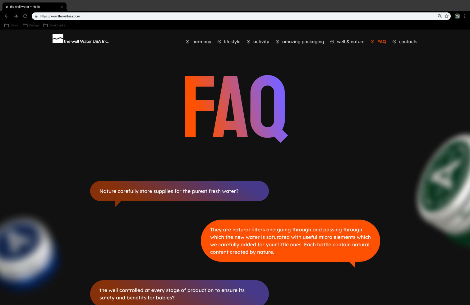 Сайт минеральной воды the well