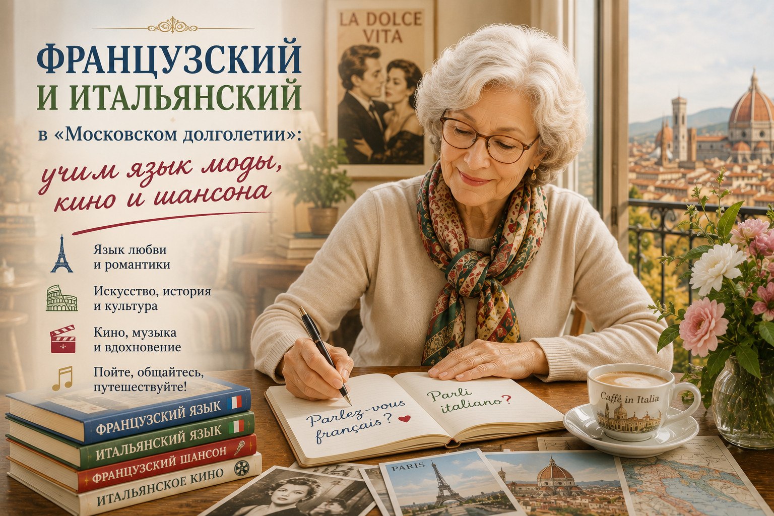 Язык моды и искусства: зачем москвичи старшего поколения учат французский и итальянский