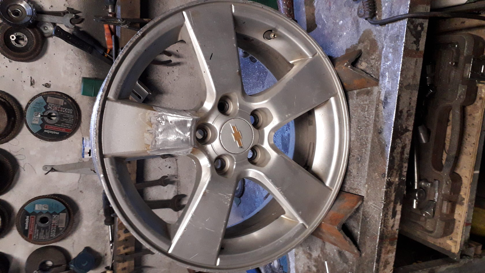 Ремонт диска сваркой