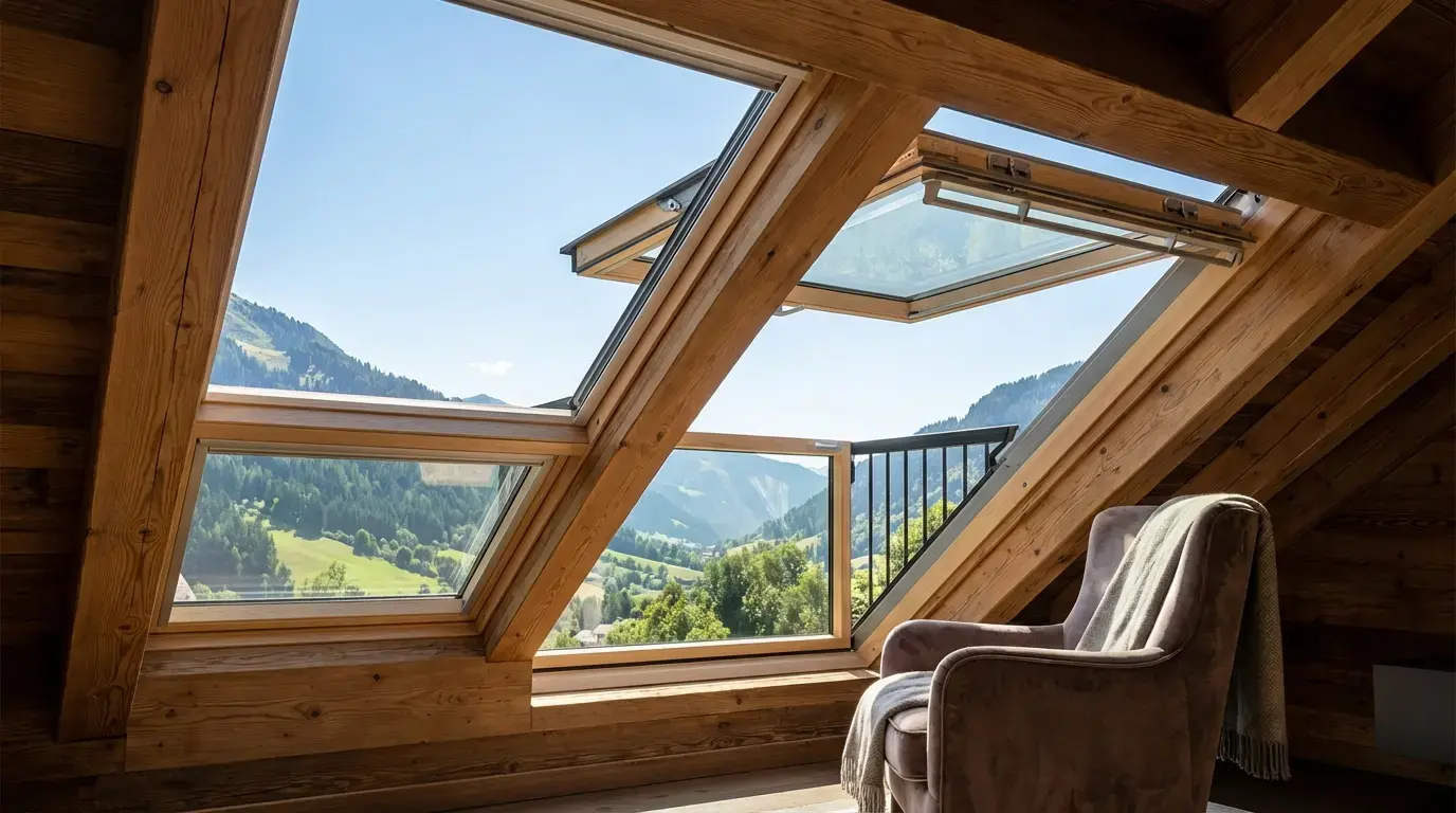 Окно балкон Galeria Fakro