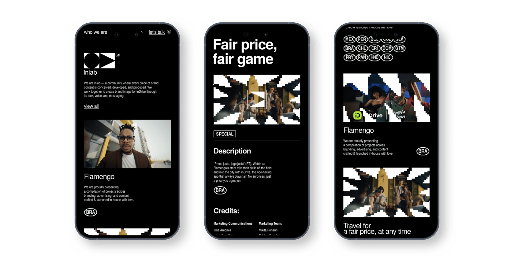 Inlab website screenshot — design and development by Curves Digital