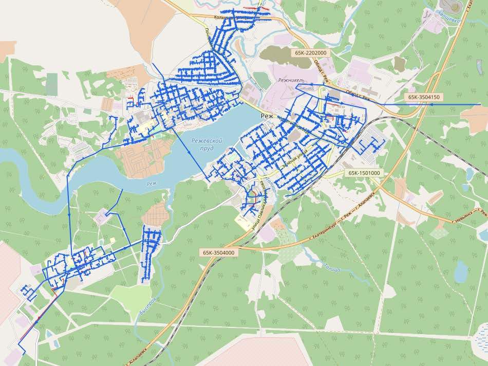 Водоканал карта водопровода