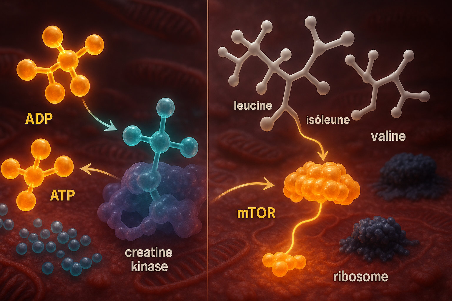  Креатин и BCAA: механизмы работы