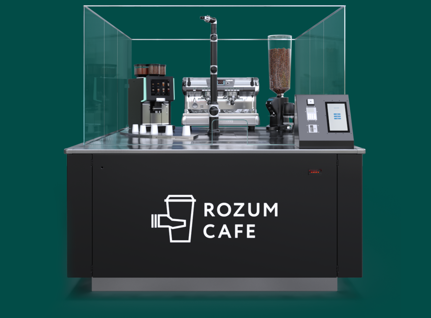 Robot coffee maker. Menu, ordering, and support.