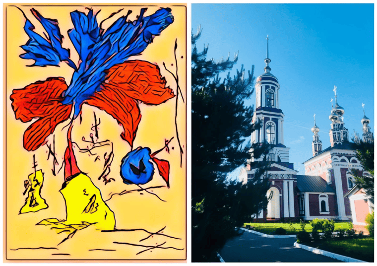 Картина "Храм Архангела Михаила в Суздале"