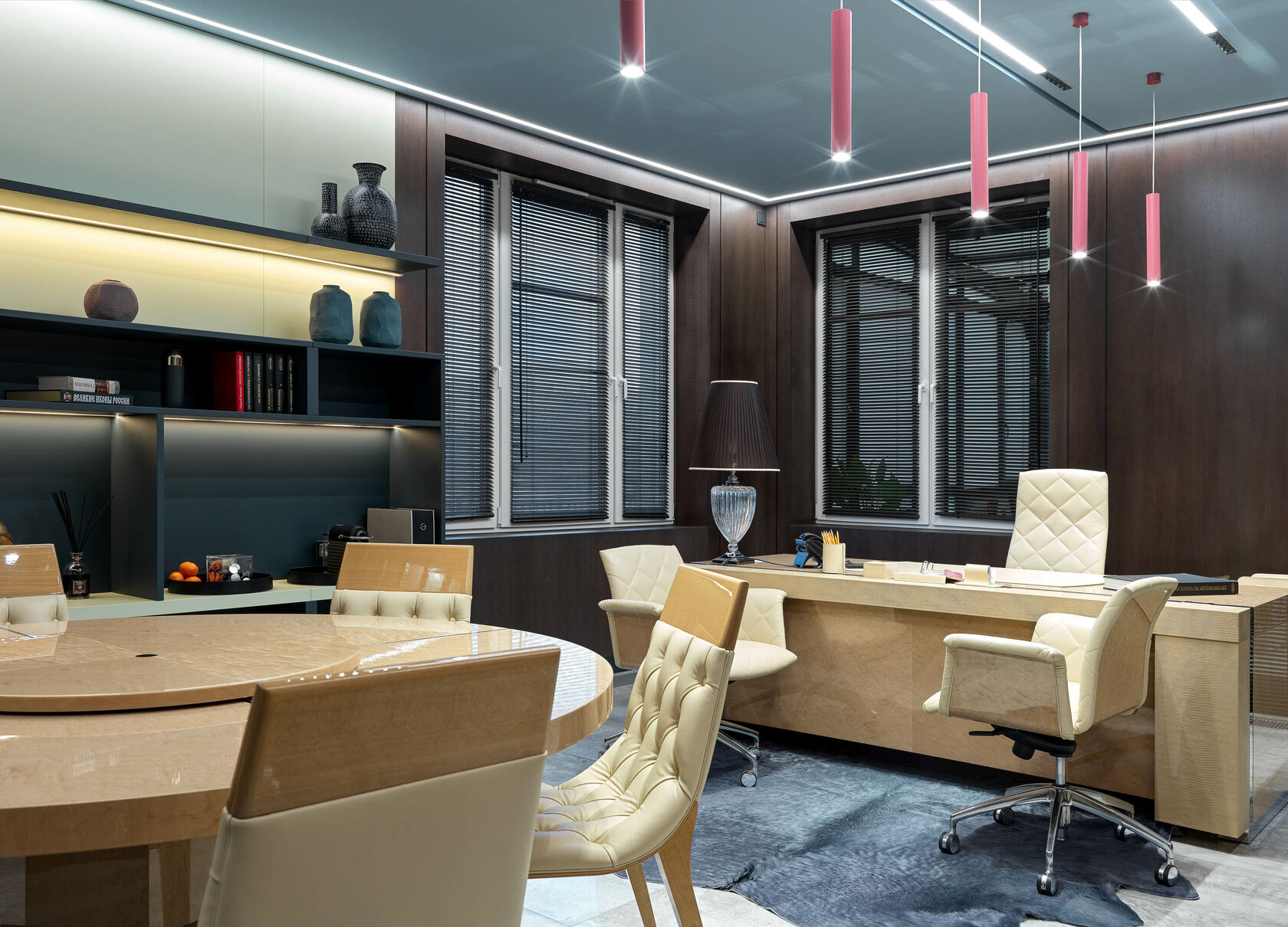 interior design of a commercial office facility