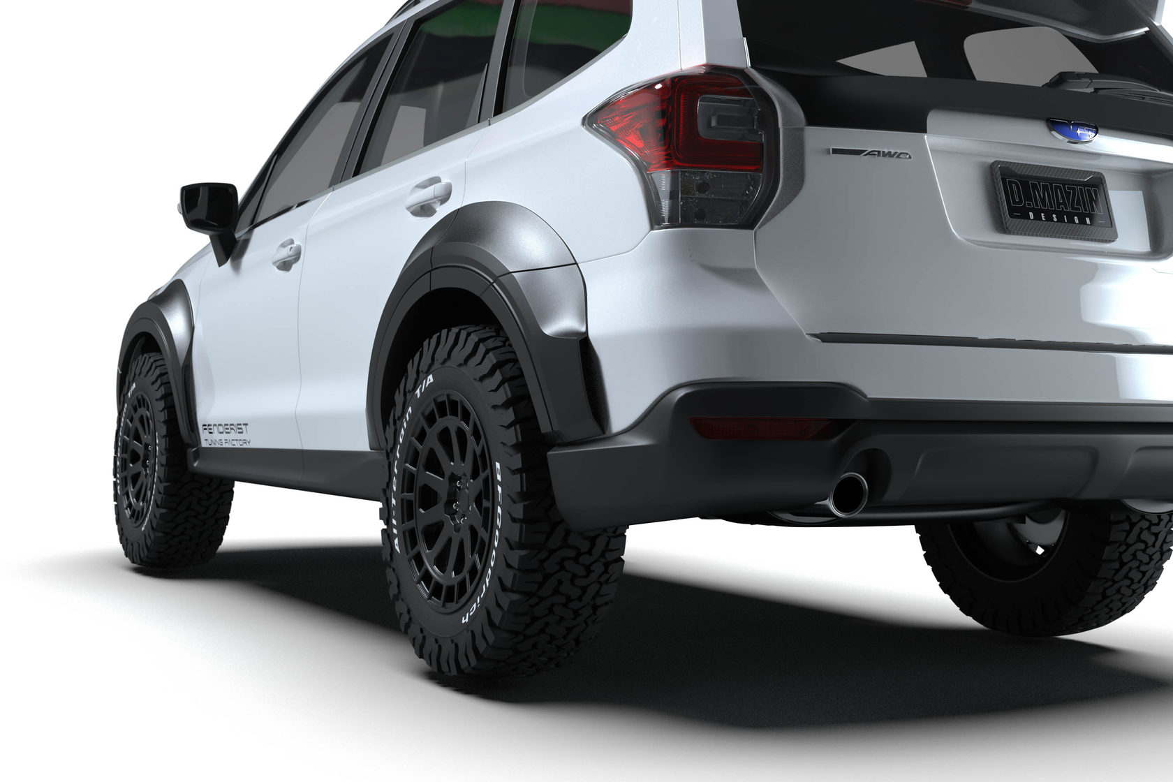 Fender Flares Set Wide Body Kit Subaru Forester Xt Active Vacation | My ...