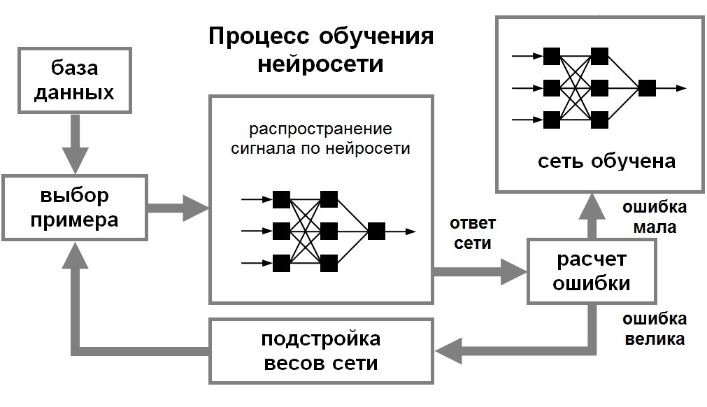 Схема нейронных сетей