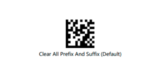 Настроечный код сканера «Clear All Prefix And Suffix (Default)»