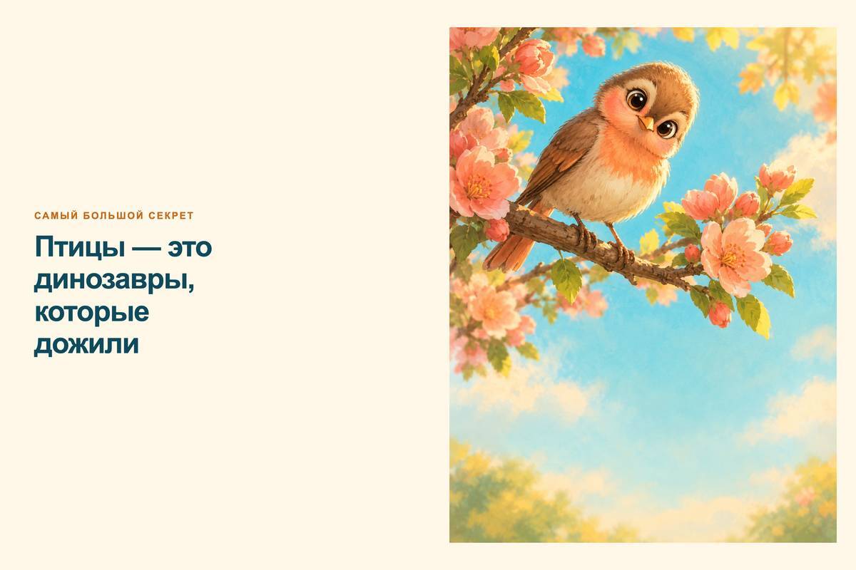 Птицы — это динозавры, которые дожили
