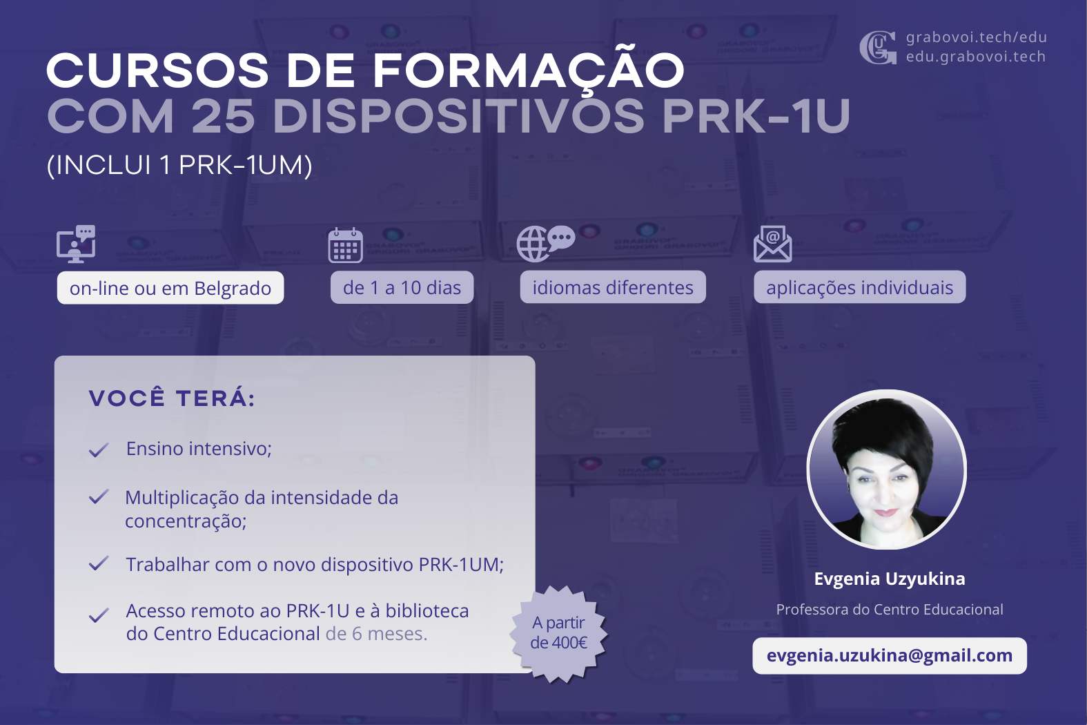 Cursos de formação com 25 PRK-1U Evgenia Uzyukina