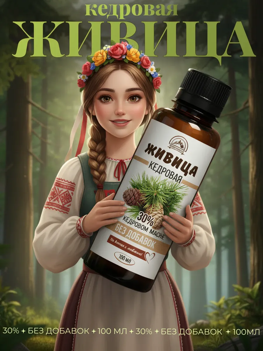 Живица кедровая на масле 30%