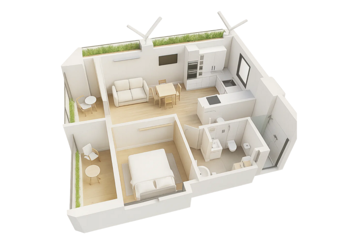 2 Bedroom Plan