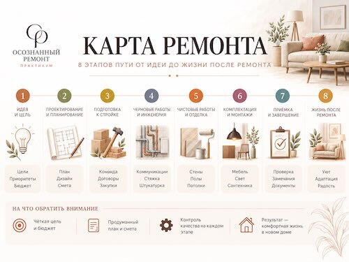 Карта ремонта — 8 этапов ремонта