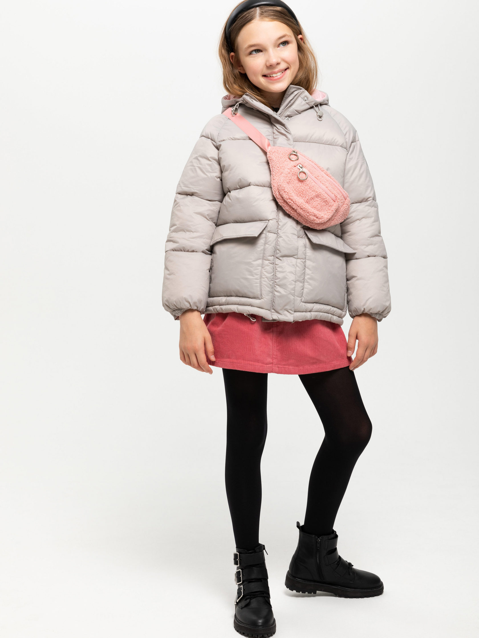 пуховик детский сэлла. куртка sela для девочки фиолетовая.