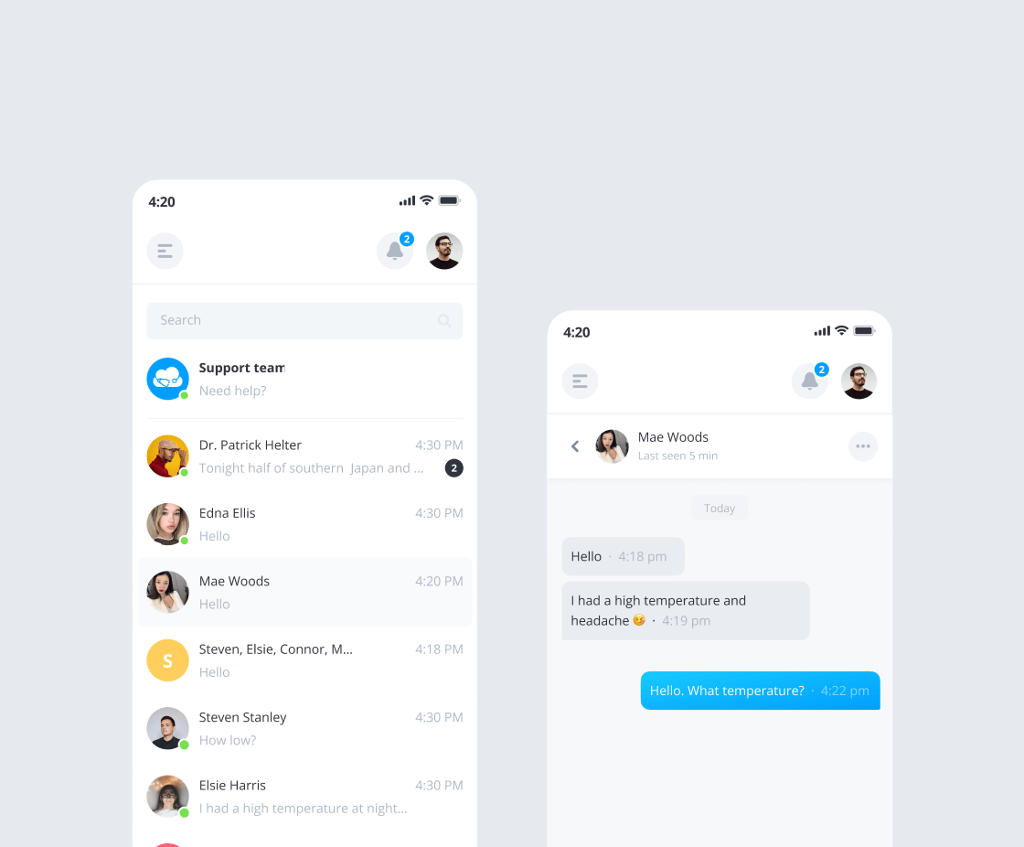 Онлайн-чат с доктором на телефоне