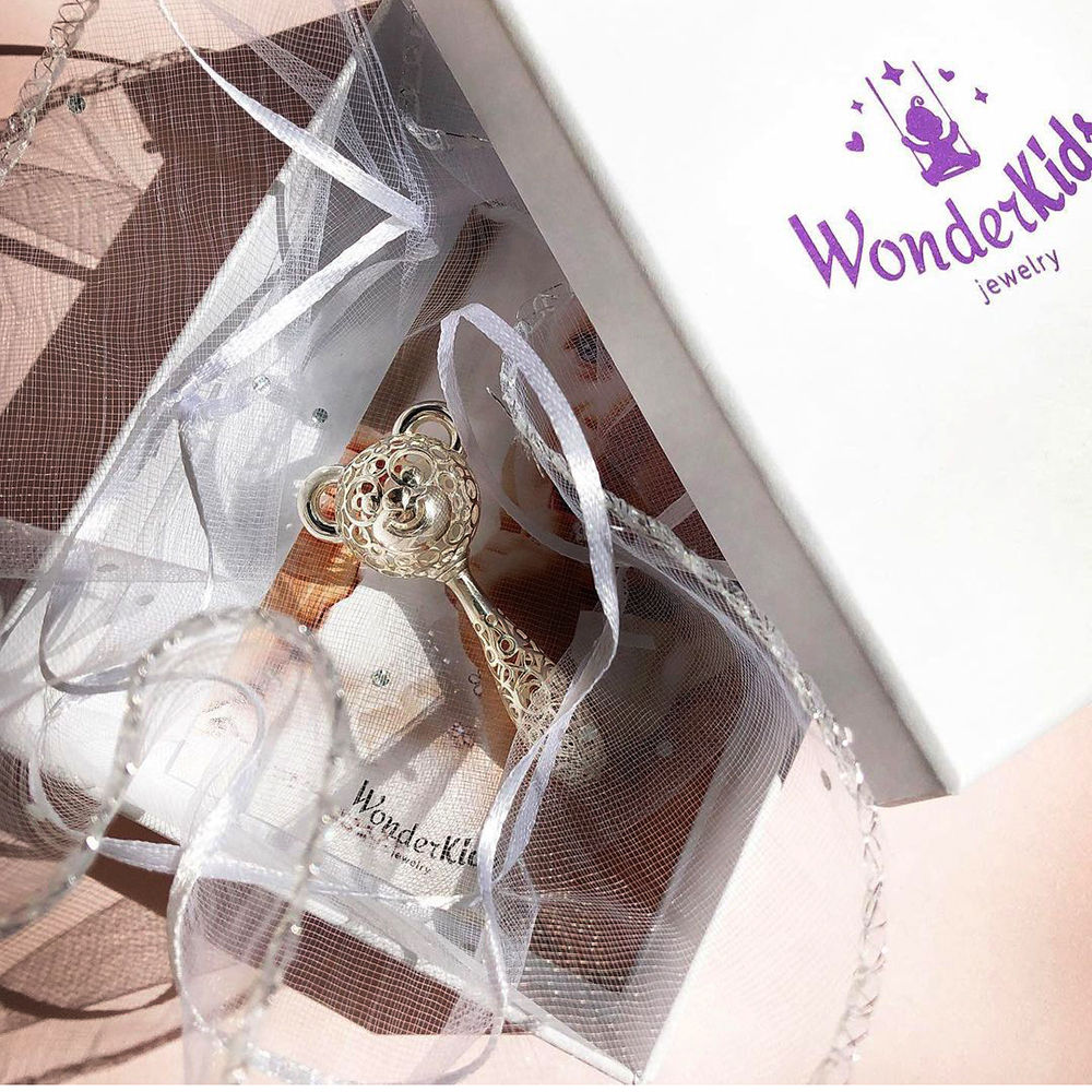 Серебряные погремушки ручной работы! С гравировкой Имени и даты.