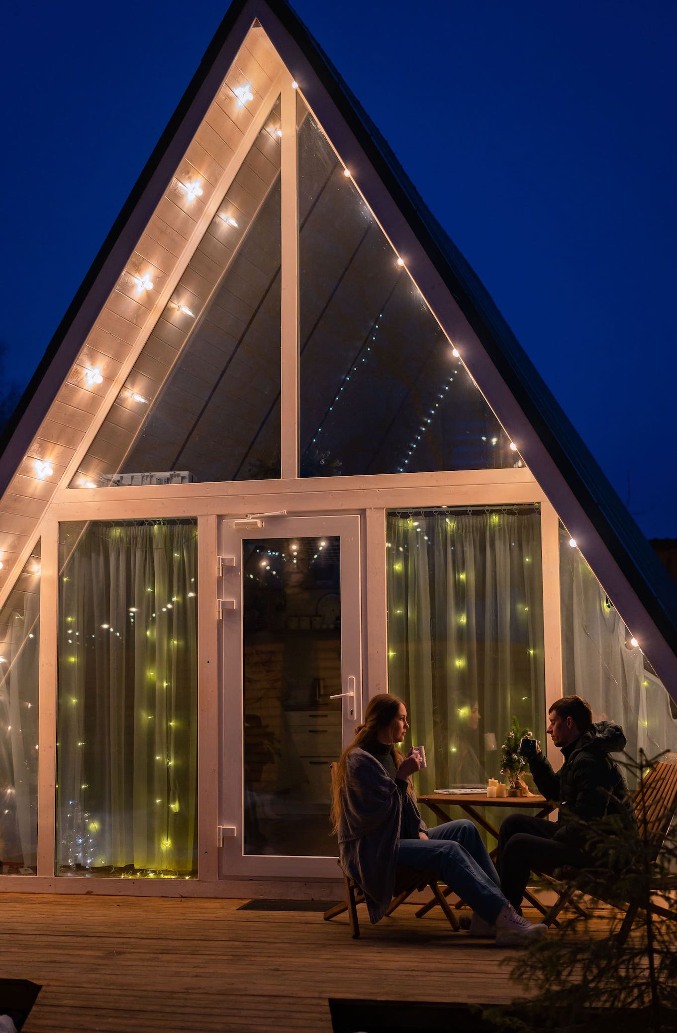 Романтический уикенд в феврале в домиках Aframe Happy