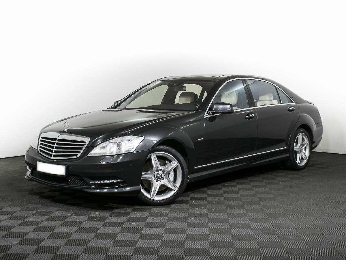 Арендовать автомобиль Mercedes S-Class W221 черный с водителем в  Санкт-Петербурге