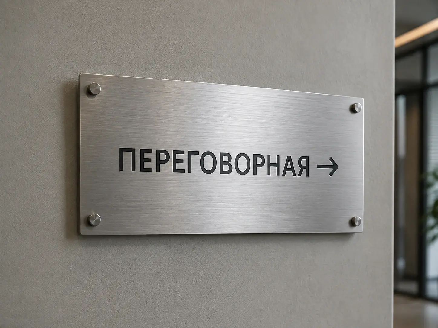 Навигация из нержавейки: настенная навигационная панель