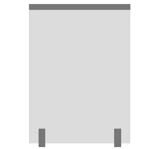 Схема ограждения: на стойках