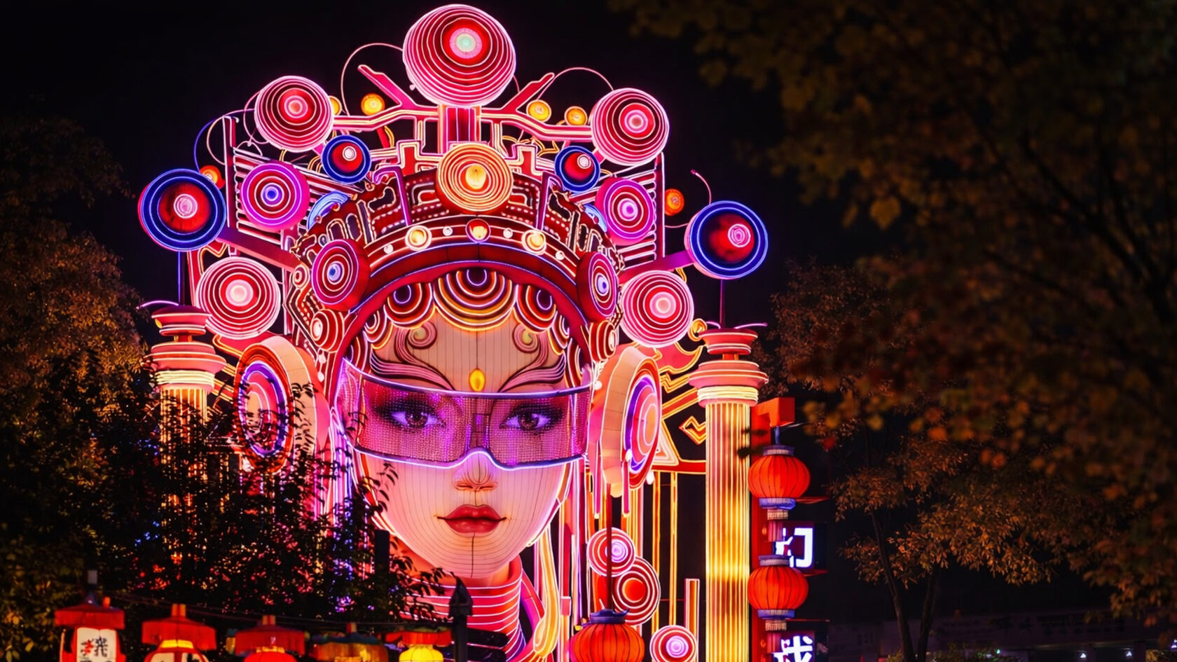 Фестиваль китайских фонарей. Китай