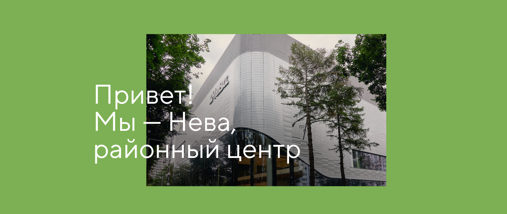 Магазины и услуги в районном центре Нева