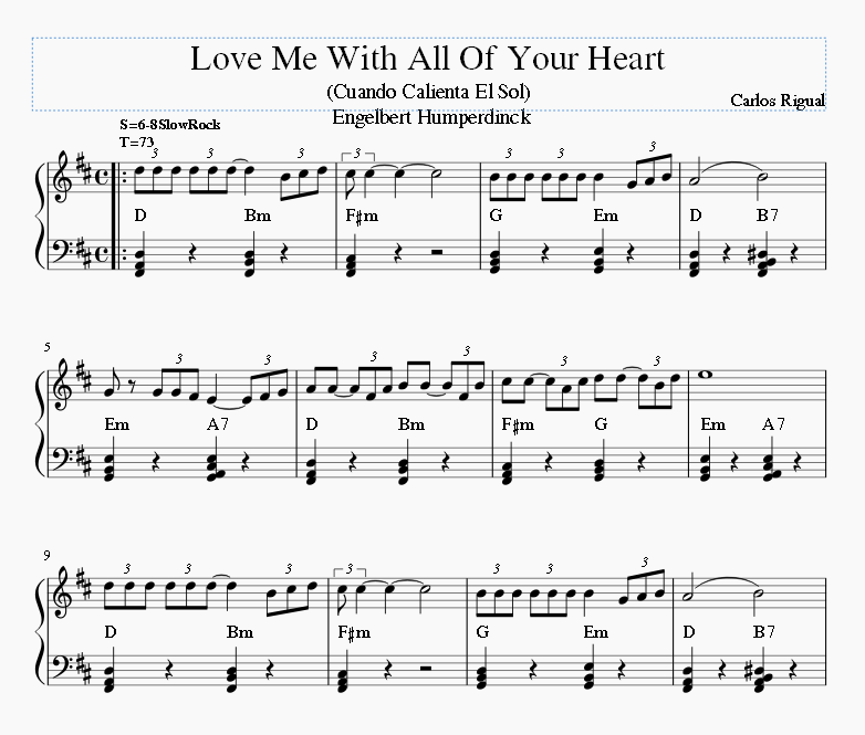 Love Me With All Of Your Hearts